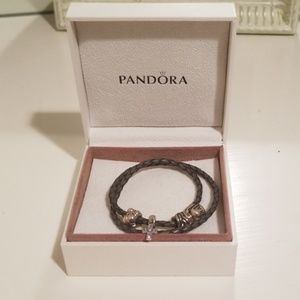 Pandora bracelet with charms